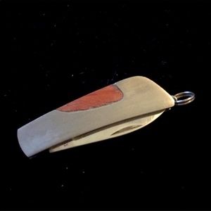 Great first knife or groomsman best-man gift! Small pocket size stainless steel